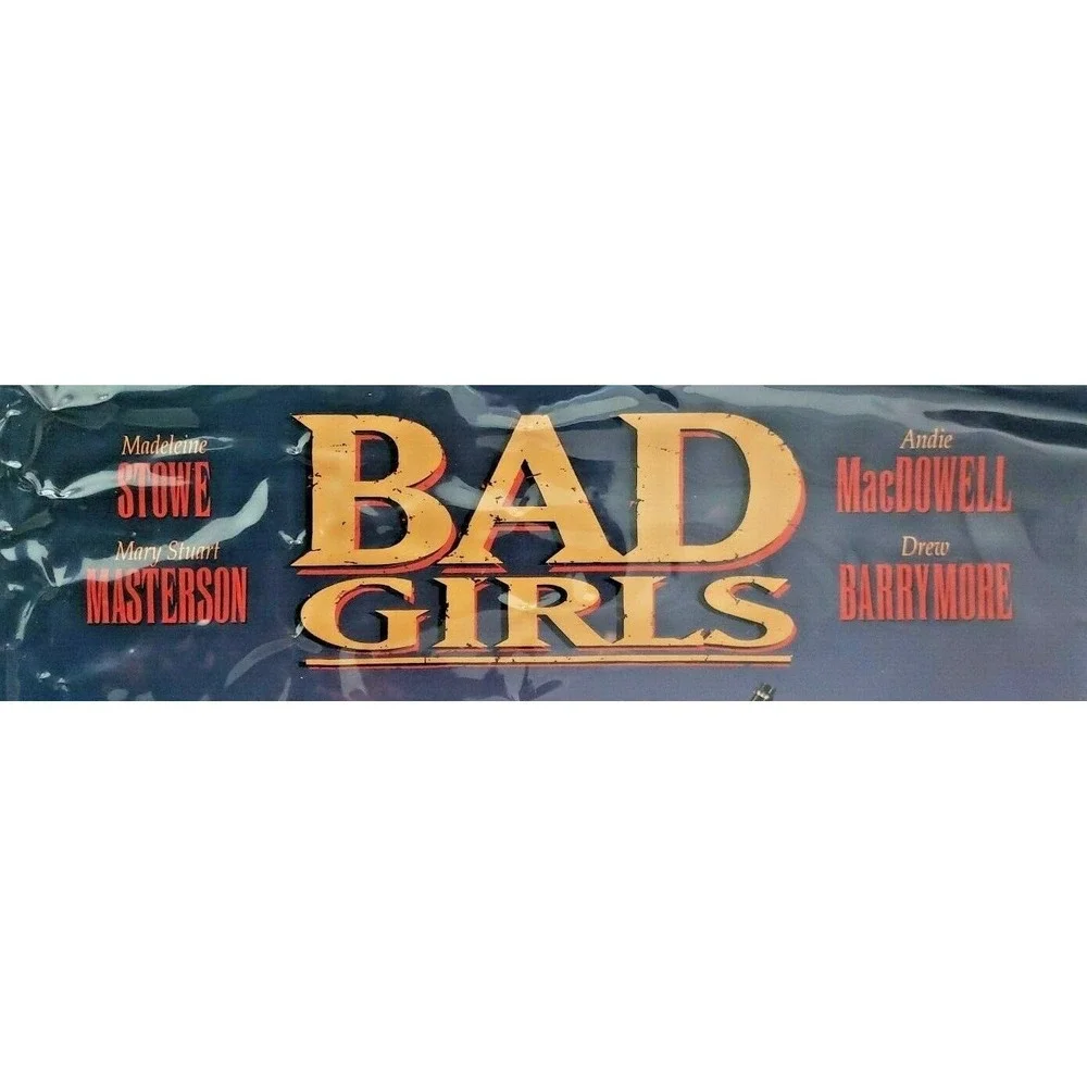 Vintage 1994 Bad Girl Movie Theater Display Window Vinyl Decal